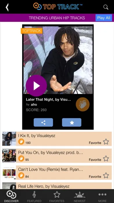TopTrack - Promote your music in social media!應用截圖